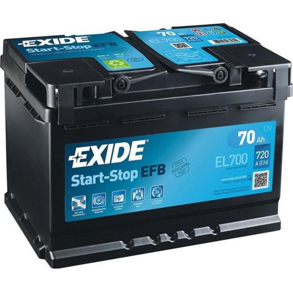 

Exide EFB 6СТ-70 Евро (EL700)