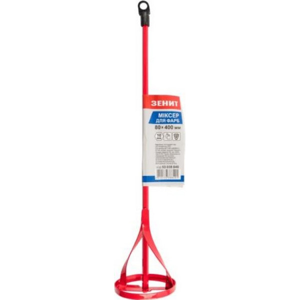 

Миксер для краски Зенит 80х400 мм HEX (53038840)