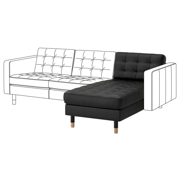 

- часть модульного дивана IKEA LANDSKRONA Grann Bomstad Черный 491.240.37
