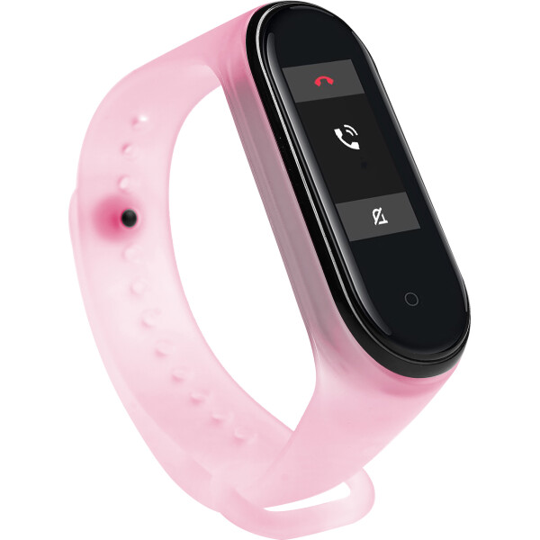 

Ремешок Smart Band для Mi Band 3/4 Transperancy розовый
