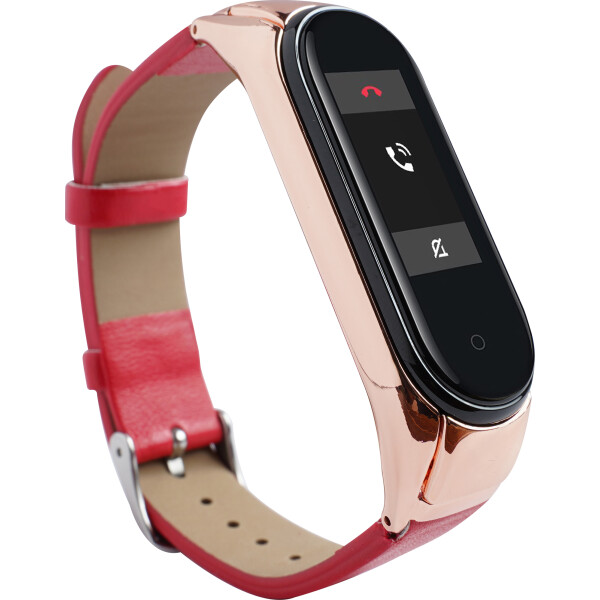 

Ремешок Smart Band для Mi Band 3/4 MShell PU красный