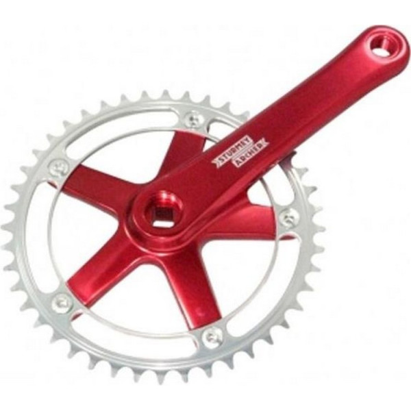 

Sturmey Archer FCT68 48T, для фикс. под квадрат, 170mm, 1/2"*1/8" красн. (CHW-00-12)