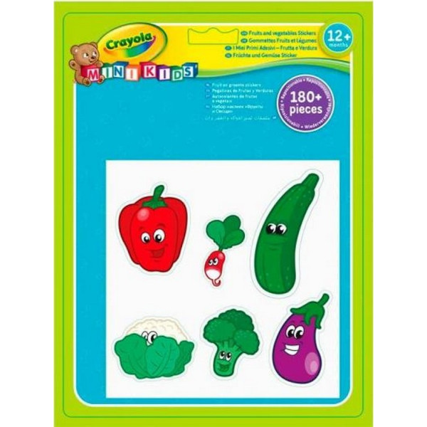 

Набор многоразовых наклеек Crayola Mini Kids Овощи и фрукты 180 шт (81-2010)
