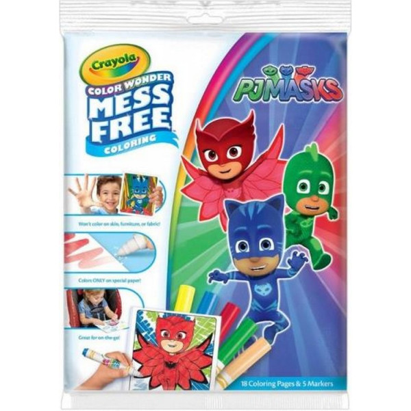 

Книга-раскраска Crayola Color Wonder PJ Masks с волшебными фломастерами (75-2411)