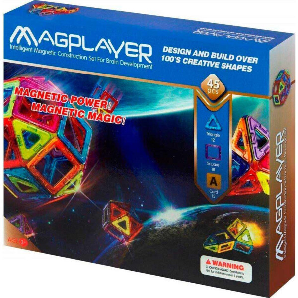 

Конструктор магнитный Magplayer 45 элементов (MPA-45)
