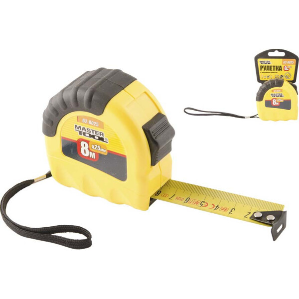 

Рулетка MasterTool 8 м. 62-8025