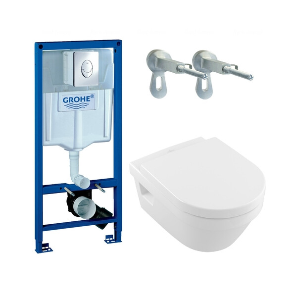 

Инсталляция Grohe с унитазом VILLEROY & BOCH OMNIA ARCHITECTURA, 5684H101+38721001