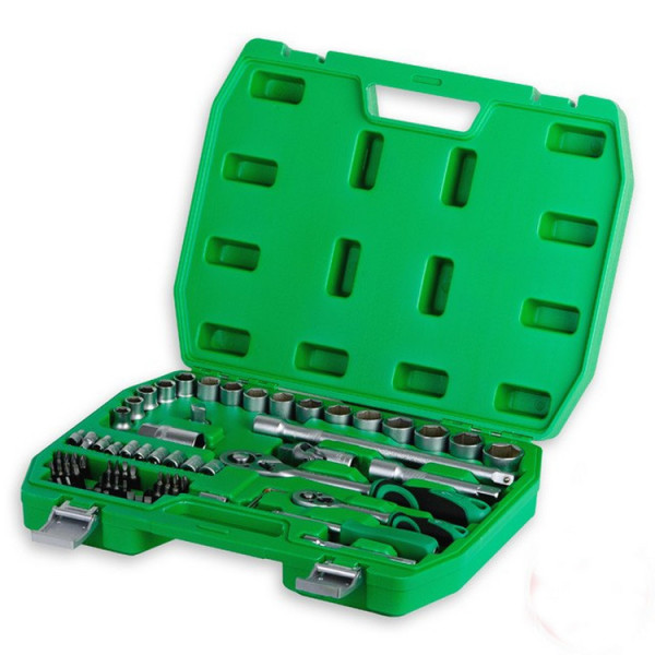 

Набор инструментов 72ед, 1/2" и 1/4", INTERTOOL ET-6072SP