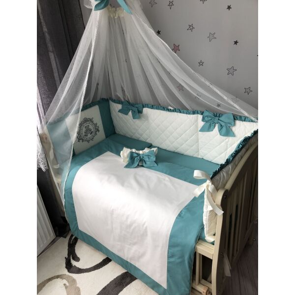 Комплект постельного белья Baby Comfort Royal Baby морская волна 8 элементов
