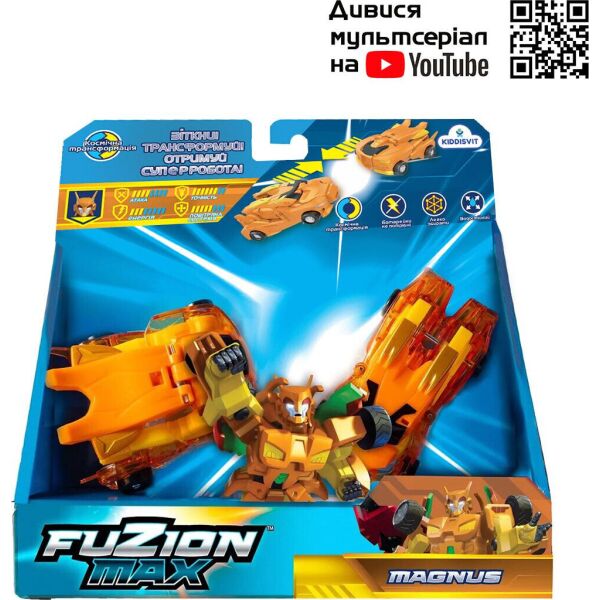 

Игровой набор машинок-трансформеров FUZION MAX - МАГНУС (54002)