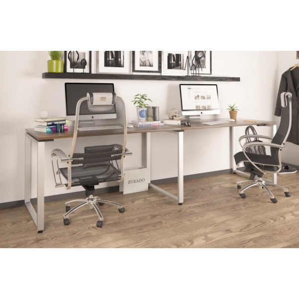 

Двойной письменный стол Loft design Q-135-2 Орех Модена