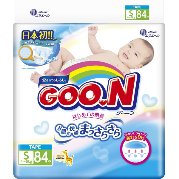 

Подгузники Goo.N S (84 шт.) унисекс