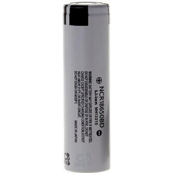 

Panasonic 18650 Li-Ion NCR18650BD Protected, 3180mAh, 10A (54268)