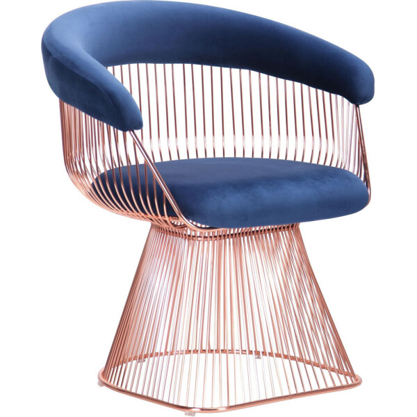 

Кресло AMF Roller, rose gold, royal blue