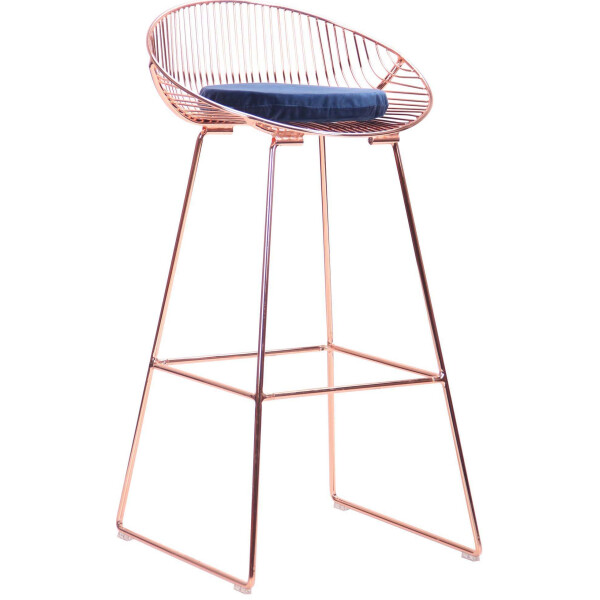 

Барный стул AMF Chik, rose gold, royal blue