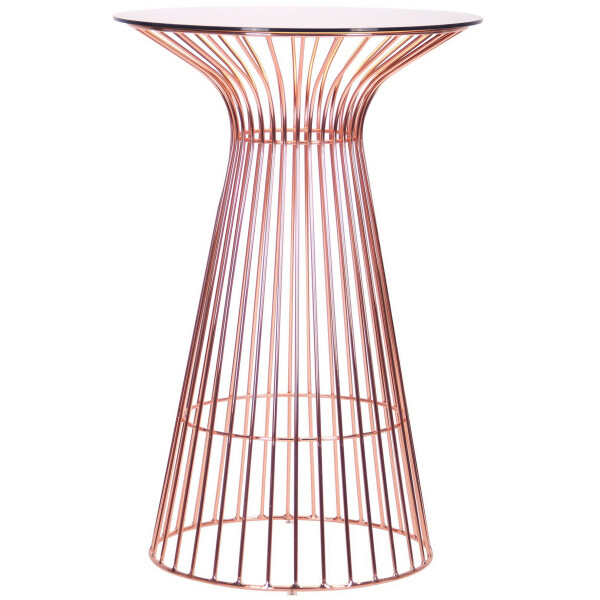 

Стол AMF Maleo, rose gold, glass top