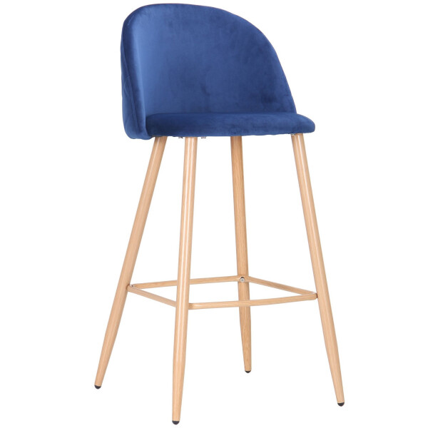 

Стул барный AMF Bellini beech/blue velvet (545881)