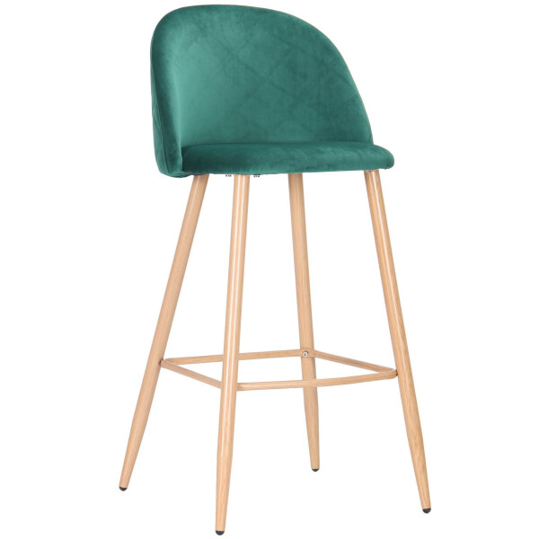 

Стул барный AMF Bellini beech/green velvet (545882)