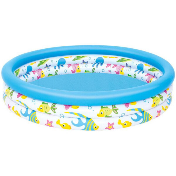 

Бассейн детский BW 51009 , надувной,круглый, 122-25 см, 3 кольца, в кор-ке