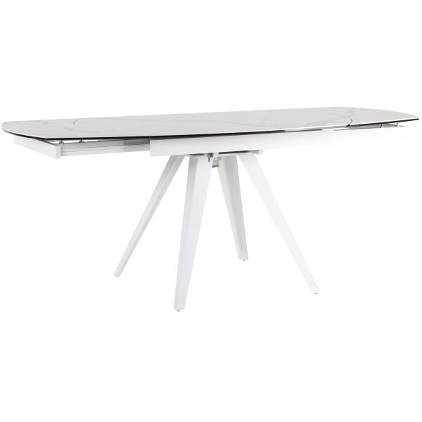 

Стол обеденный раскладной Krystle white/сeramics Venato bianco
