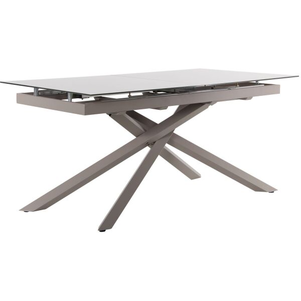 

Стол обеденный раскладной Gerald beige/glass Quartz beige