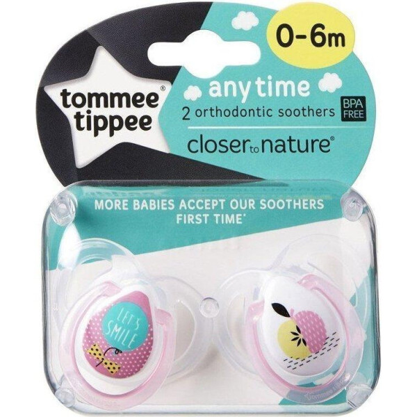 

Пустышка Tommee Tippee Ортодонтическая пустышка Универсальная 0-6 мес., 2 шт. (30047)