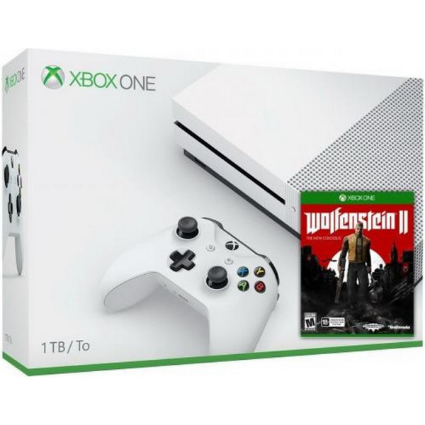 

Microsoft Xbox One S 1Tb White + Wolfenstein II: The New Colossus (русская версия)