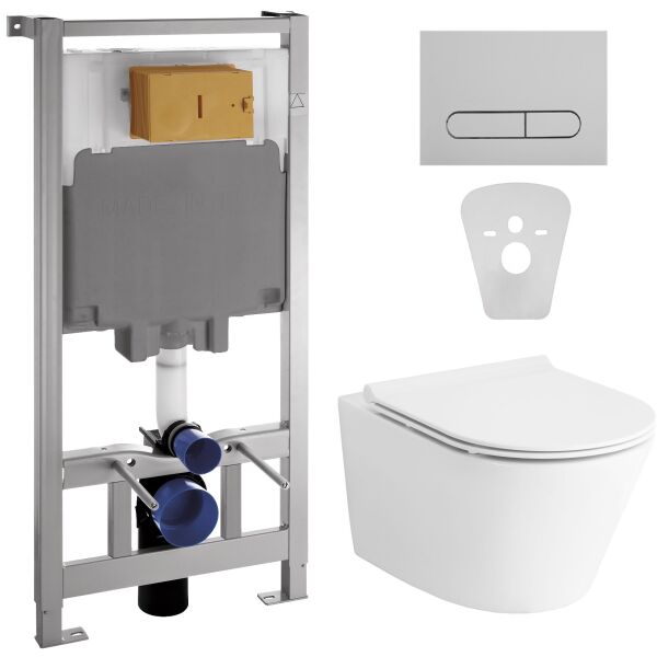 

Комплект инсталляция 4 в 1 Volle Master 141515 + унитаз Volle Nemo Rimless 13-17-316 с сидением Soft Close Slim