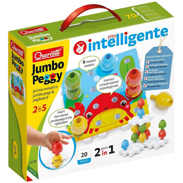 

Мозаика Quercetti Джамбо Пегги 16 деталей (2270-Q)