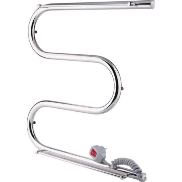 

Электрический полотенцесушитель Q-tap Snake shelf (CRM) 500х500 RE QTSNAKE500500SHRE, Хром, Правое