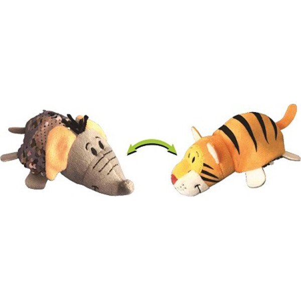 

Мягкая игрушка с пайетками 2 в 1 ZooPrяtki - Слон -Тигр (12 cm) (553IT-ZPR)