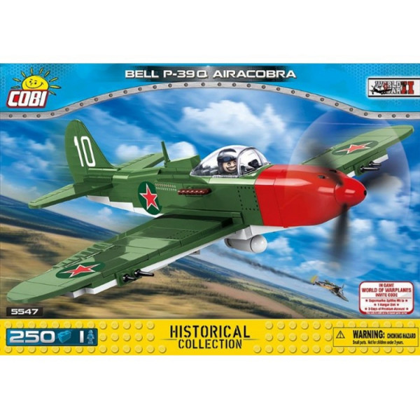 

Конструктор COBI Самолет BELL P-39Q Аэрокобра, 250 деталей (COBI-5547)