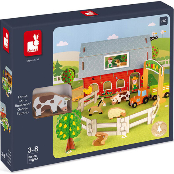 

Игровой набор Janod Ферма с животными 3D (J08577)