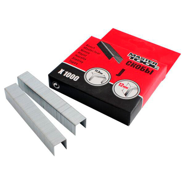 

Скобы MasterTool 12 мм. 1000 шт. 41-0012