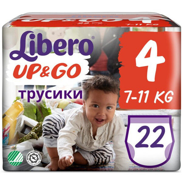 

Подгузник детский Libero Up&Go 4 (22) (7322541084886)