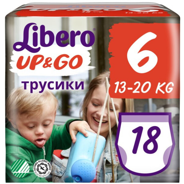Акція на Подгузники детские Libero Up&Go 6 (18) (7322541090238) від Allo UA
