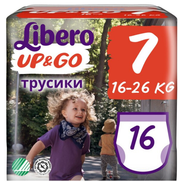 

Подгузники детские Libero Up&Go 7 (16) (7322541090931)
