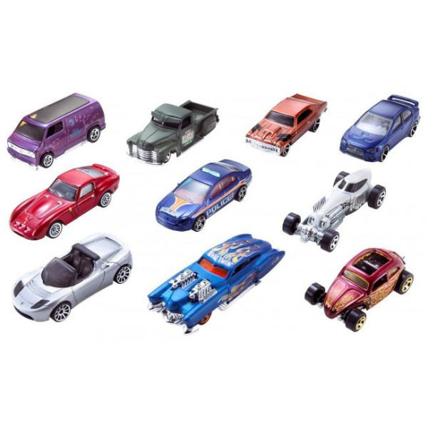 

Набор машинок Mattel Hot Wheels из 10 шт. (54886)