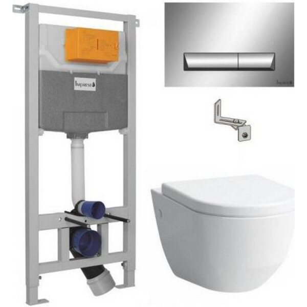 

Инсталляция IMPRESE с унитазом LAUFEN PRO Soft Close, H820966+H8969513B+i8120