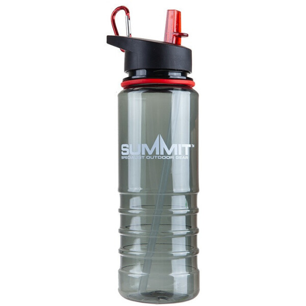 

Бутылка Summit Tritan Bottle с соломинкой и карабином красная 700 мл (17299)