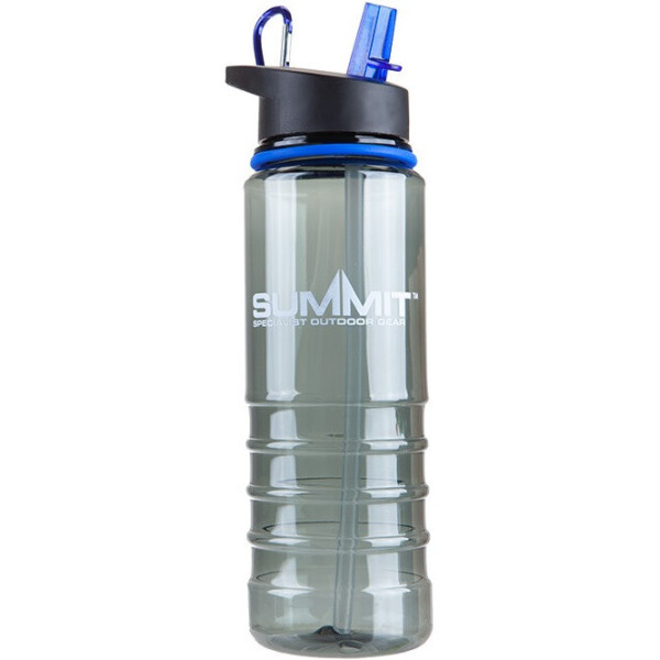 

Бутылка Summit Tritan Bottle с соломинкой и карабином синяя 700 мл (17672)
