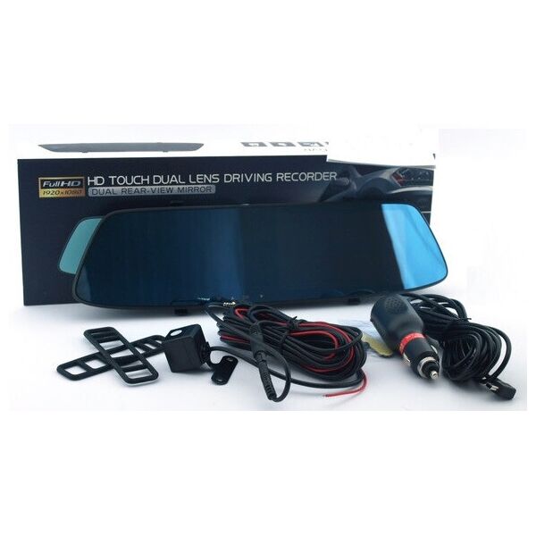 

DV116 Car DVR 5.0 Touch Dual Lens Driver Recorder Full HD видеорегистратор зеркало 2 камеры