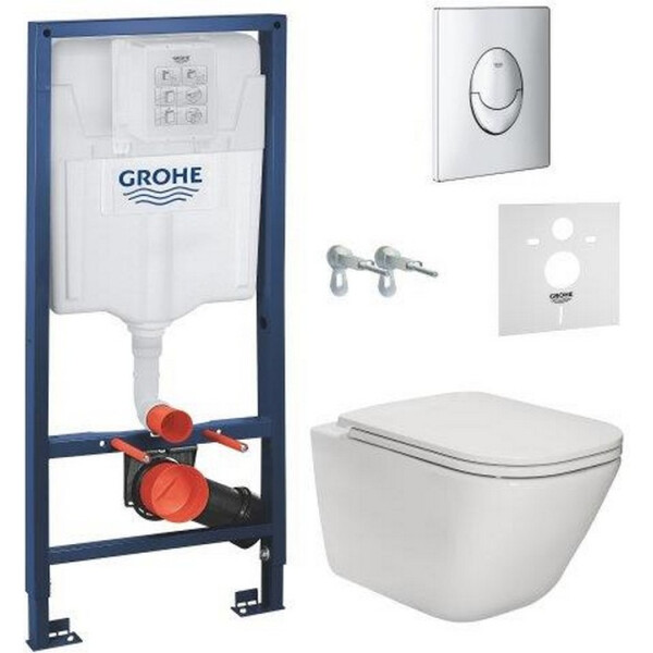 

Инсталляция GROHE с унитазом ROCA GAP Slim Soft Close, A34H470000+38721001+37131000