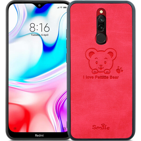 

Чехол DEF 3D Print TPU Bear Red для Xiaomi Redmi 8