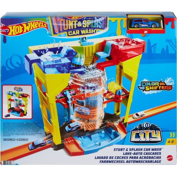 

Трек Hot Wheels Action серии Измени цвет Автомойка взрыв цветов (GRW37)