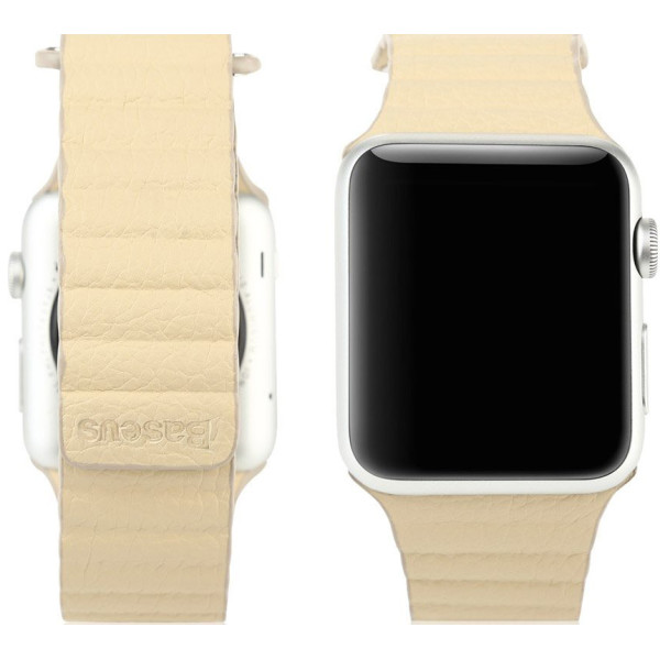 

Ремешок Baseus Back Series бежевый для Apple Watch 42/44 мм