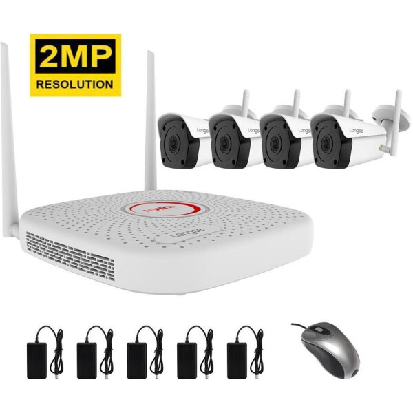 

Комплект видеонаблюдения беспроводной wifi на 4 камеры Longse WIFI3604PGE4FK200
