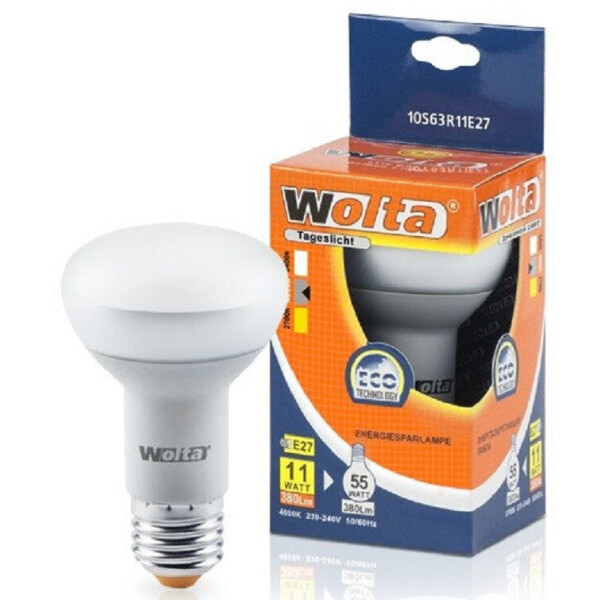 

Лампа энергосберегающая Wolta рефлектор дневной 11Вт (10S63R11E27)