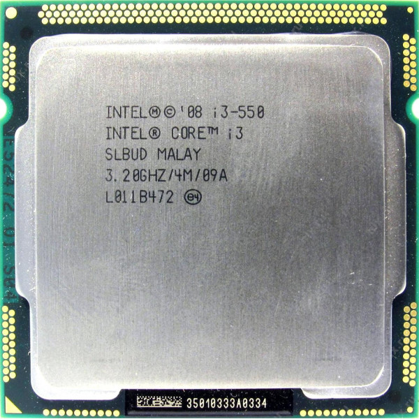 

Intel Core i3-550 BX80616I3550 3.2GHz Socket 1156 Tray "Refurbished"