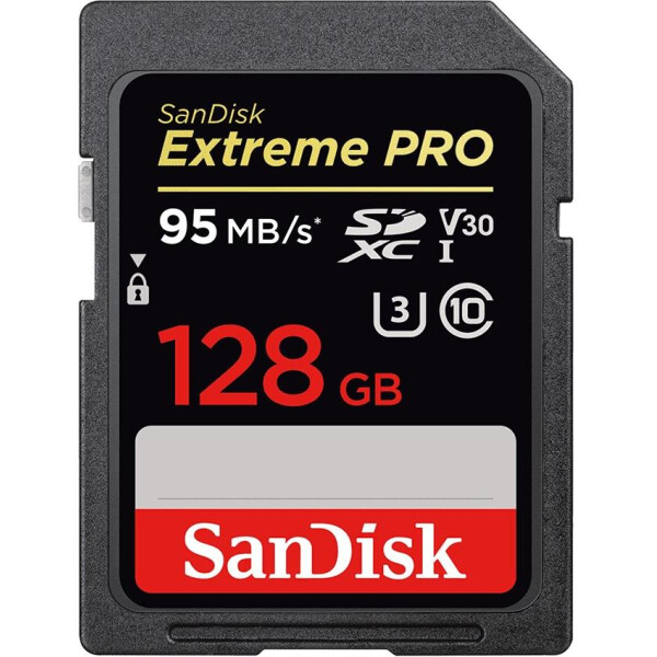 

SanDisk 128GB SDXC C10 UHS-I U3 R170/W90MB Extreme Pro (SDSDXXY-128G-GN4IN)